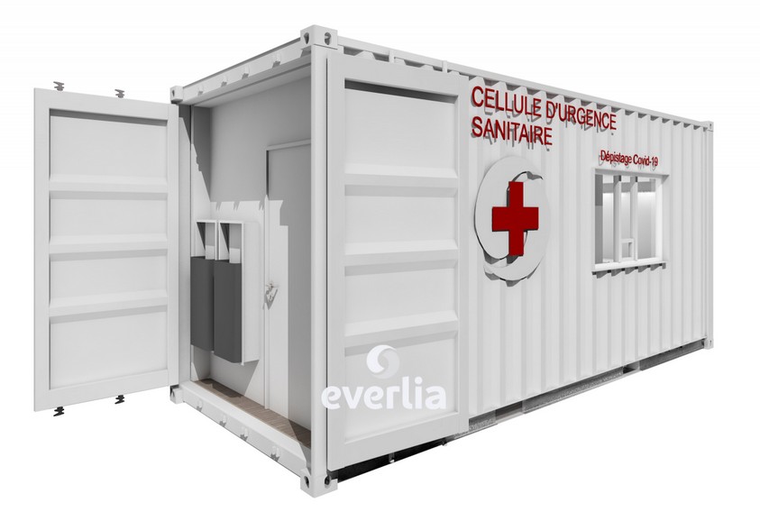cellule d'urgence sanitaire container